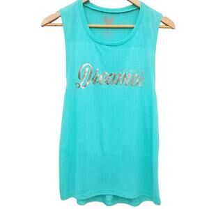 Turquoise Racerback Tank Top Small New! Dreamer